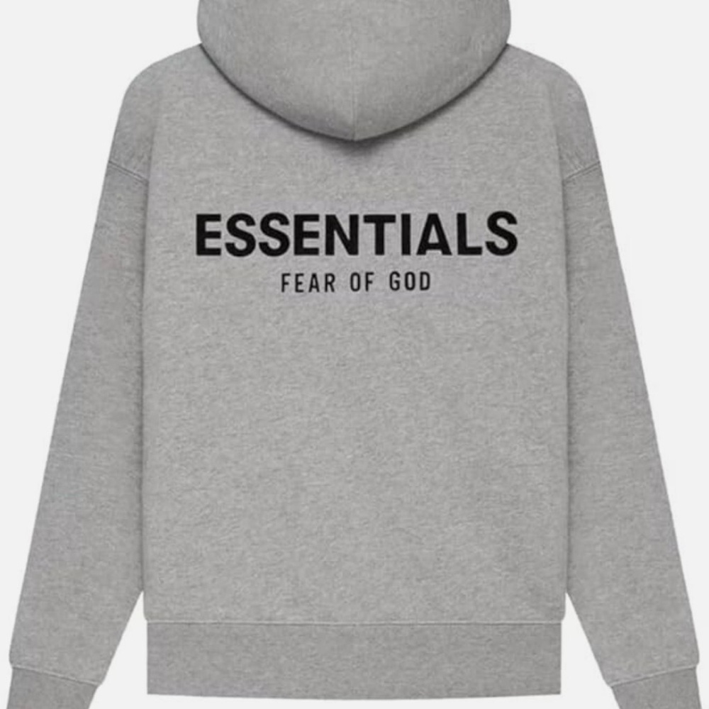Dark Oatmeal Fear Of God Essentails hoodie sz large